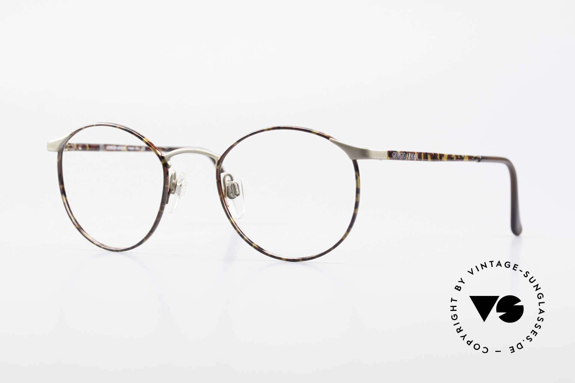 Giorgio Armani 163 Small Panto Eyeglass-Frame, timeless vintage Giorgio Armani designer eyeglasses, Made for Men and Women