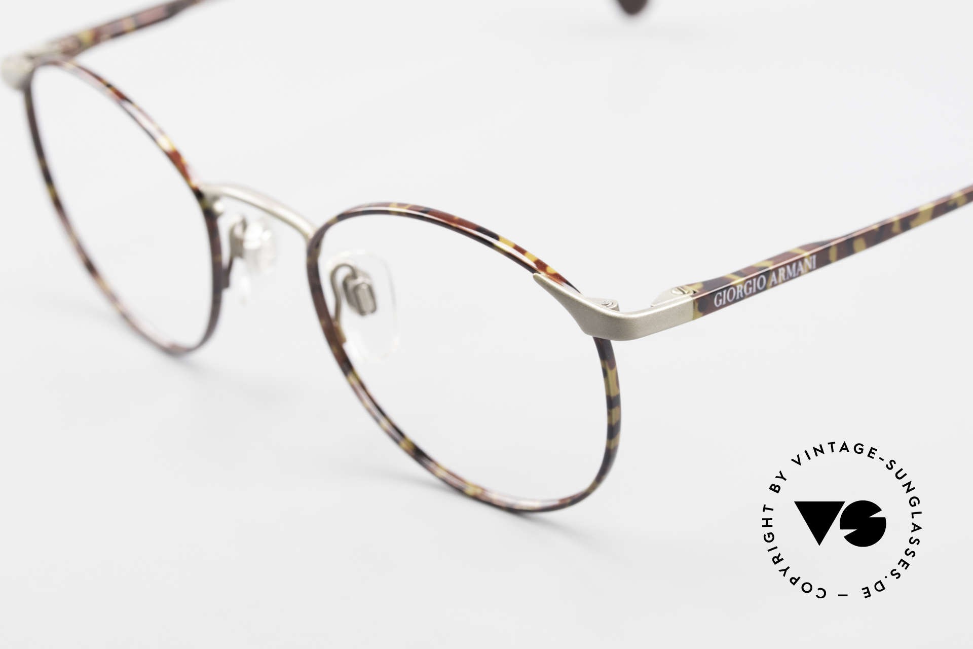 Giorgio Armani 163 Small Panto Eyeglass-Frame, can be glazed with lenses of any kind (optical / sun), Made for Men and Women