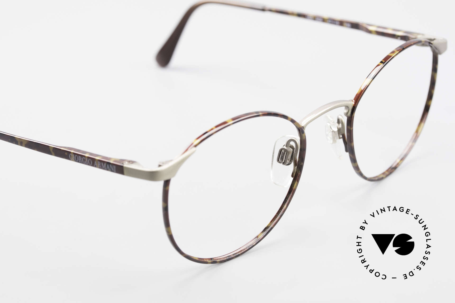 Giorgio Armani 163 Small Panto Eyeglass-Frame, unworn (like all our vintage GIORGIO Armani frames), Made for Men and Women