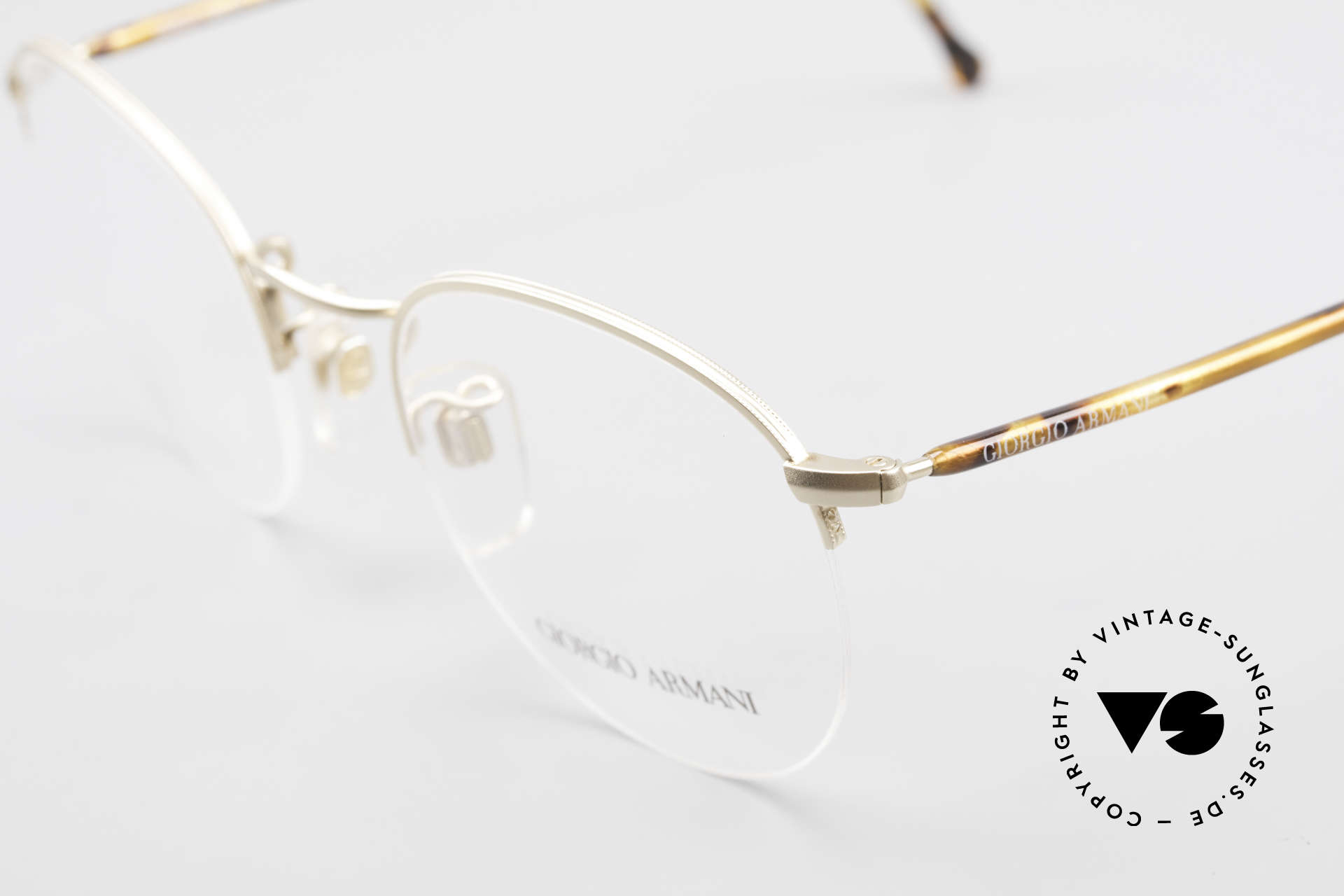 giorgio armani rimless glasses