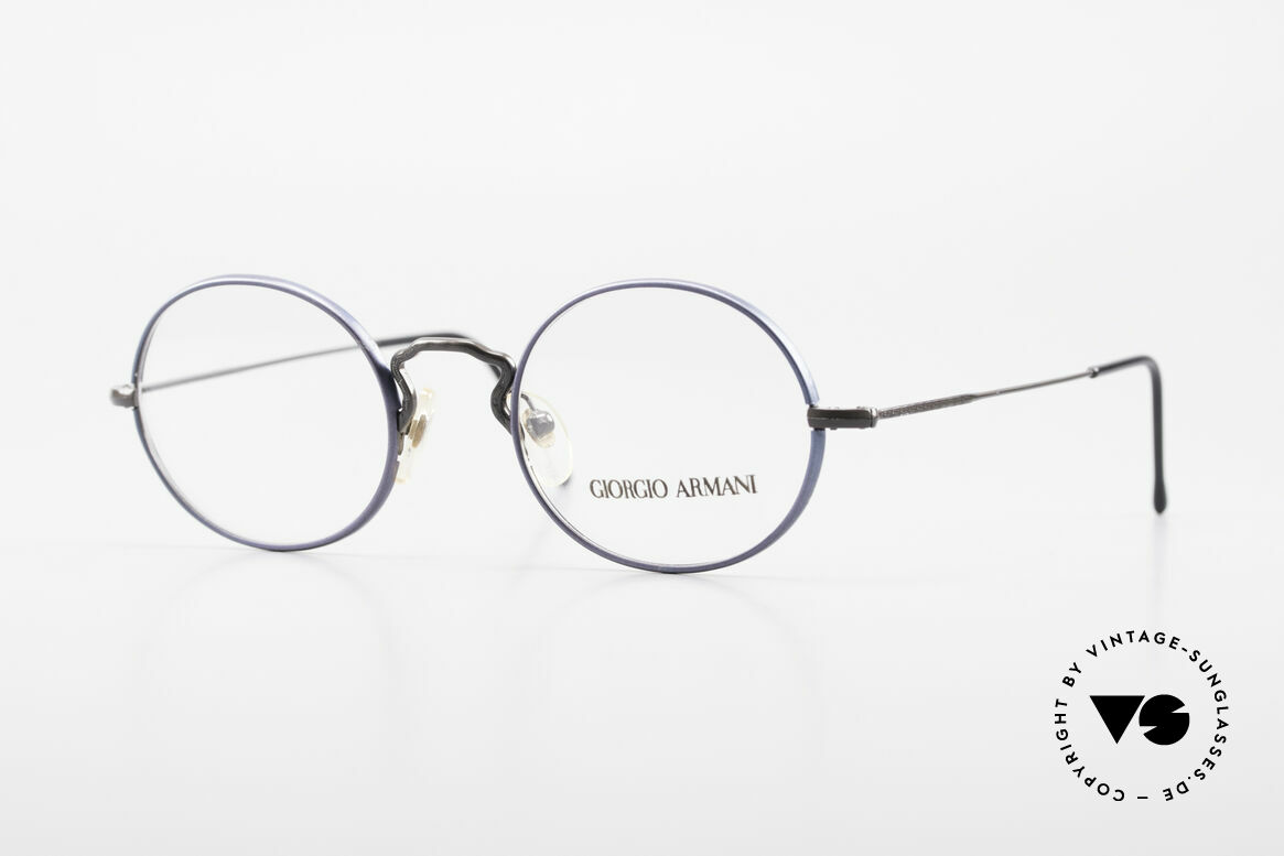 Giorgio Armani 247 No Retro Eyeglasses 90's Oval, vintage designer eyeglasses by Giorgio Armani, Italy, Made for Men and Women
