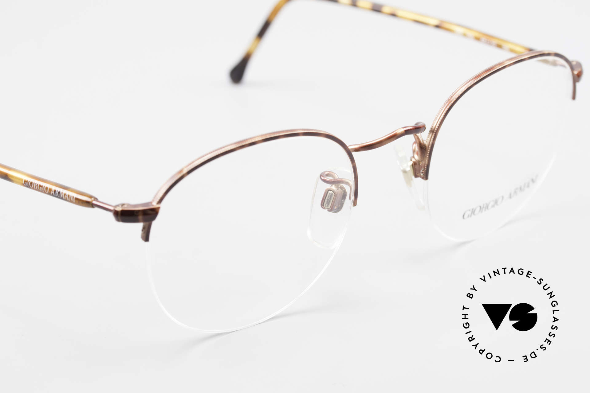 Giorgio Armani 142 Rimless Panto Glasses Small, NO RETRO EYEGLASSES, but a 30 years old Original, Made for Men and Women