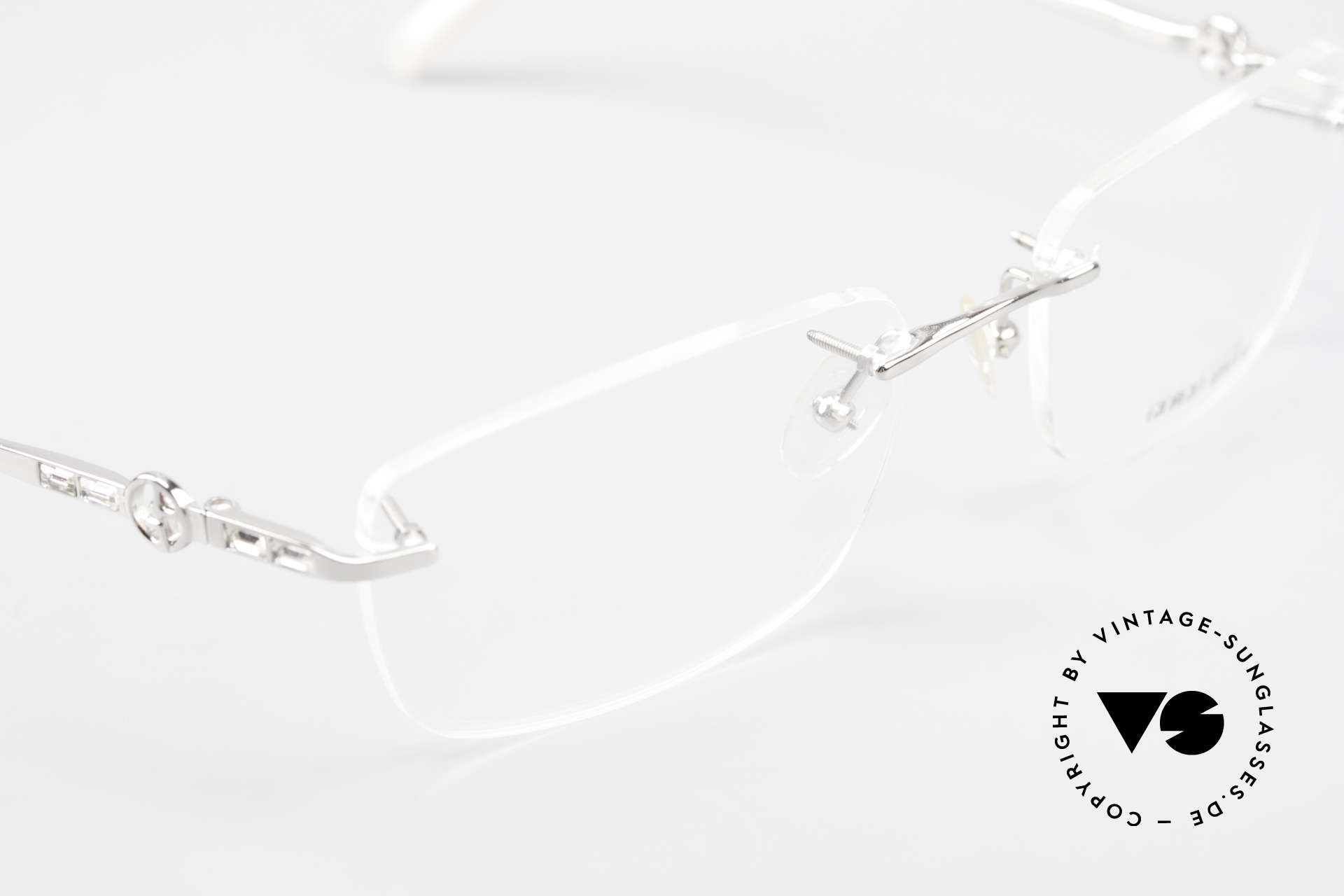 armani rimless eyeglasses