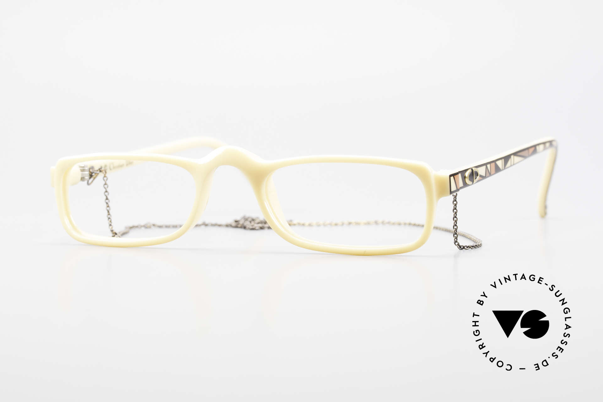 Christian Dior 2356 Reading Glasses With Chain, vintage DIOR reading glasses from 1989 with a chain, Made for Men and Women