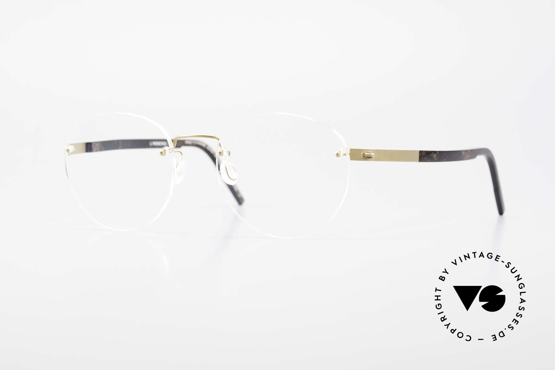 Glasses Lindberg 2110 Spirit Titan Round Rimless Titanium Frame