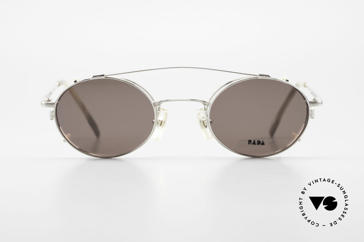 Bada BL1581 90's Eyeglasses With Clip On, designed in Los Angeles and produced in Sabae (Japan), Made for Men and Women