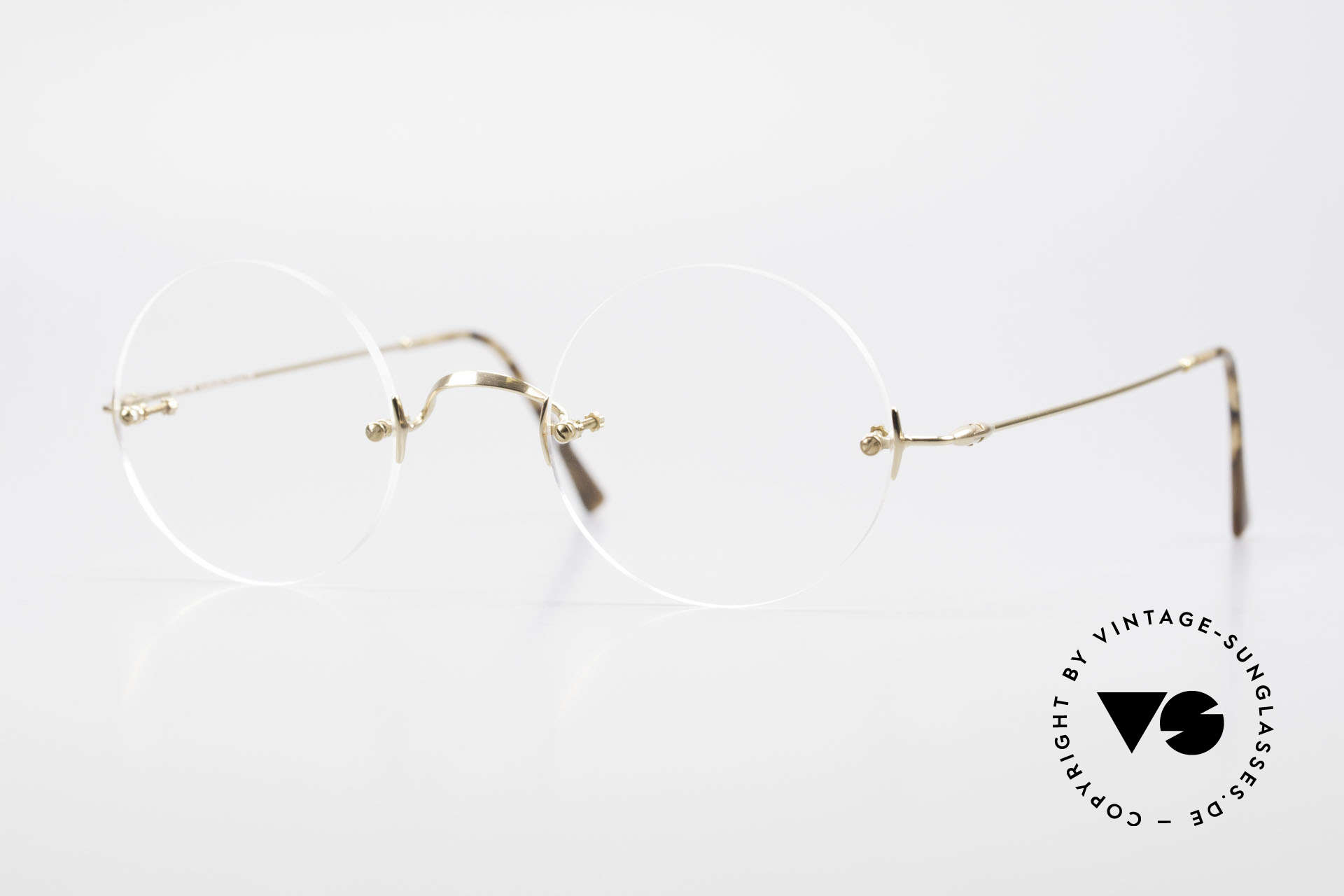 Glasses Lunor Classic Round GP Steve Jobs Glasses Rimless