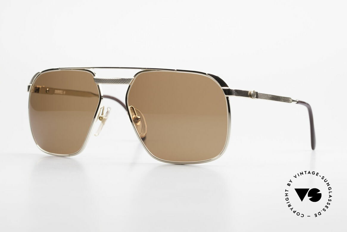 Dunhill 6011 Gold Plated Sunglasses 80's, masterpiece of style, quality, functionality and design, Made for Men