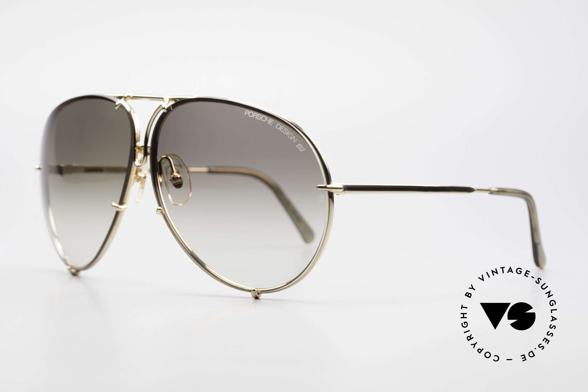 Sunglasses Porsche 5621 XL Golden Aviator Sunglasses