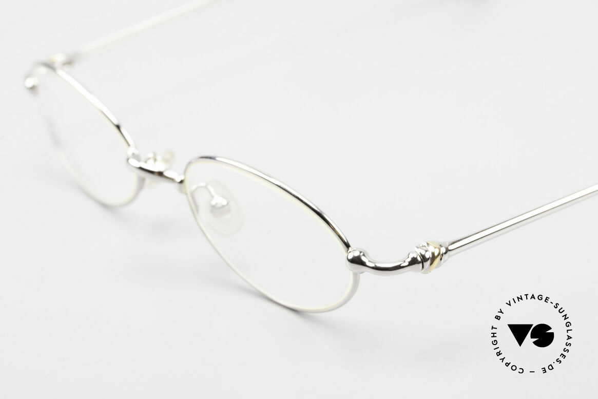 Cartier Mizar Oval Frame Luxury Platinum, unworn luxury frame comes with a CHANEL hard case, Made for Men and Women