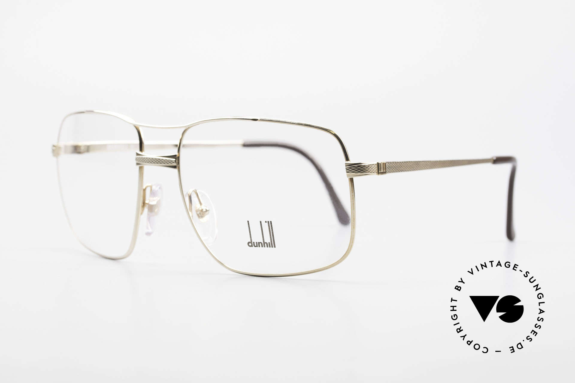 Dunhill 6048 Gold Plated 80's Eyeglasses, hinged joints ensure that the frame fits every face, Made for Men