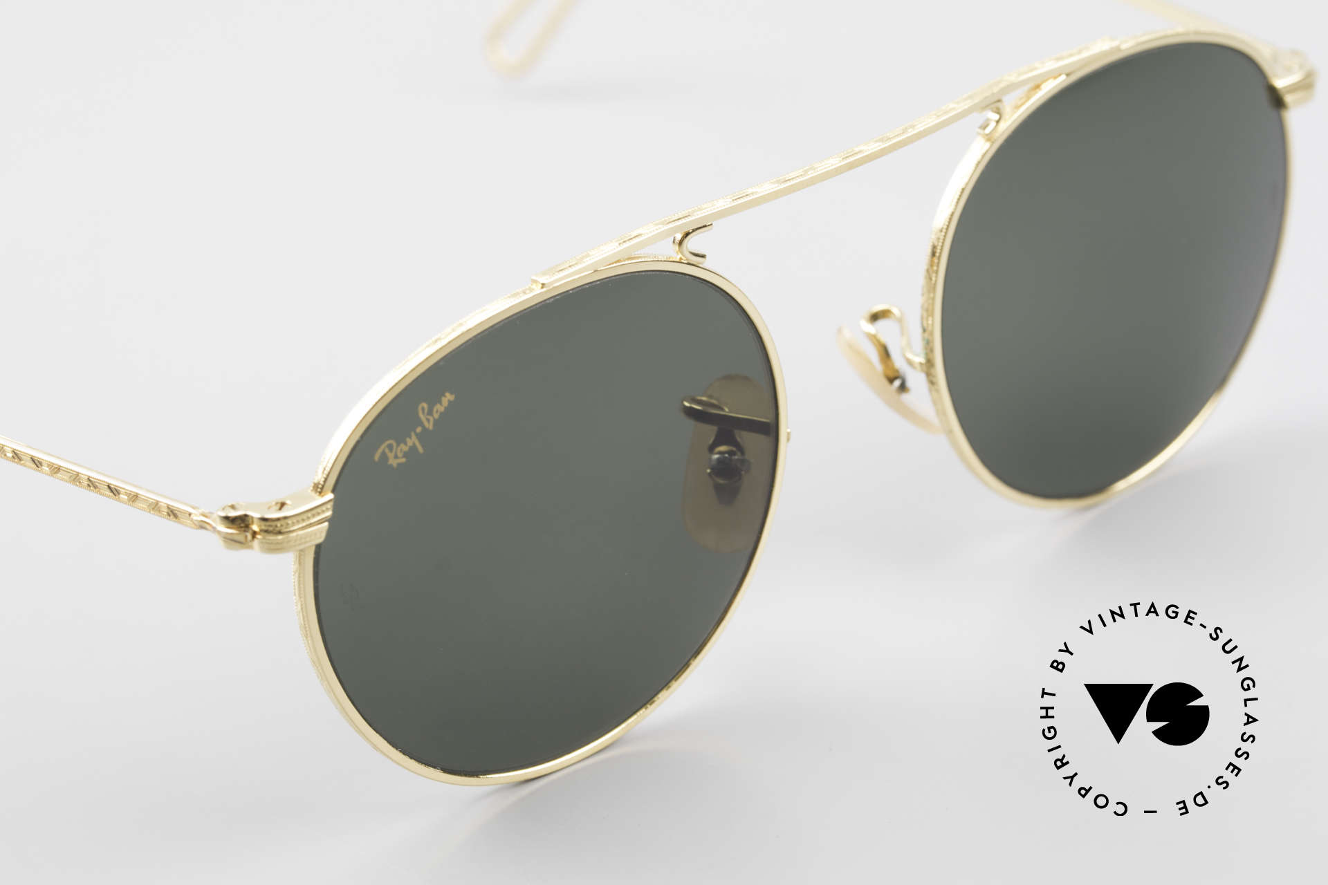 triatlon Vrijwillig Oxideren Sunglasses Ray Ban Vintage Round 90's Bausch&Lomb USA Shades