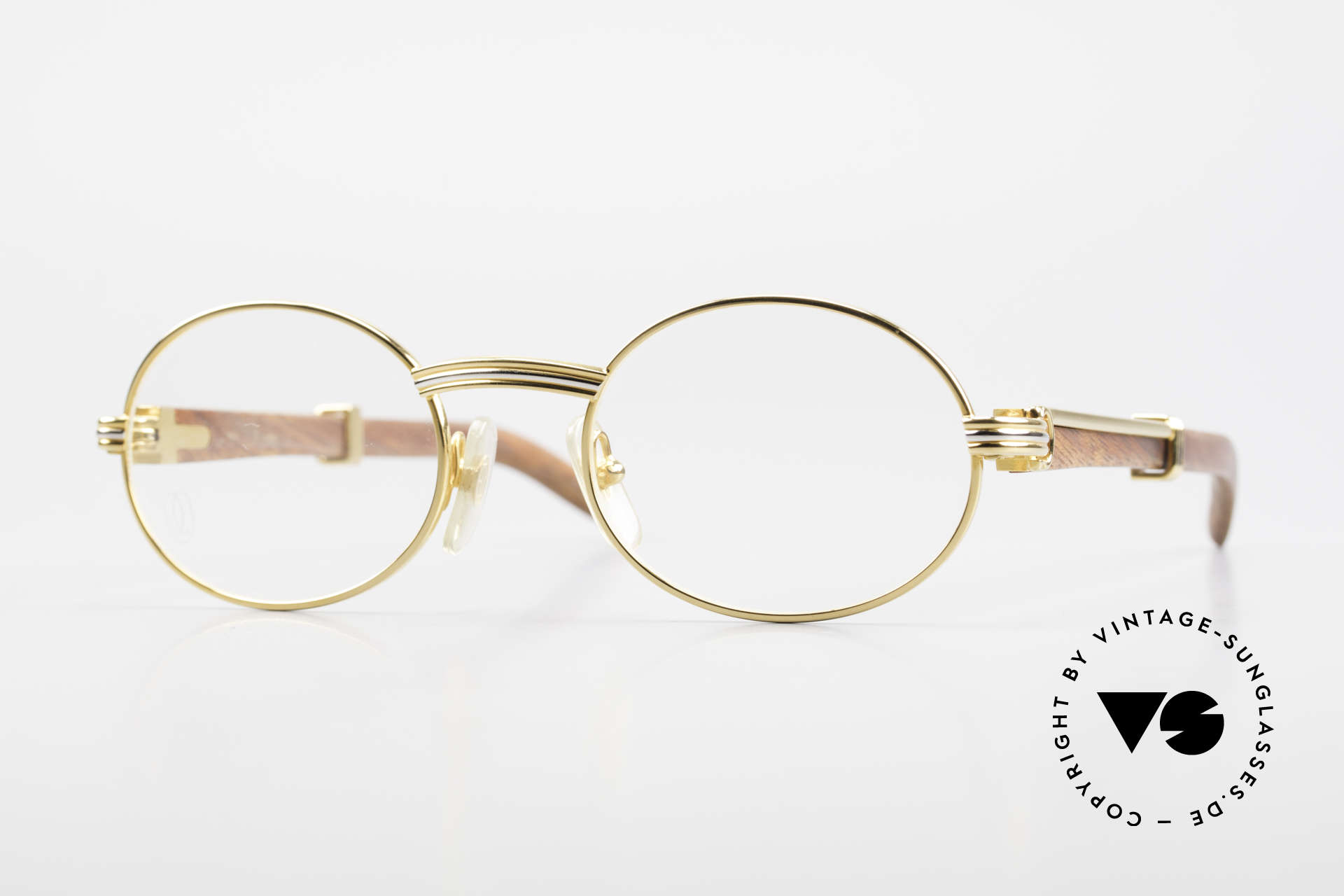 Glasses Cartier Giverny Oval Wood 