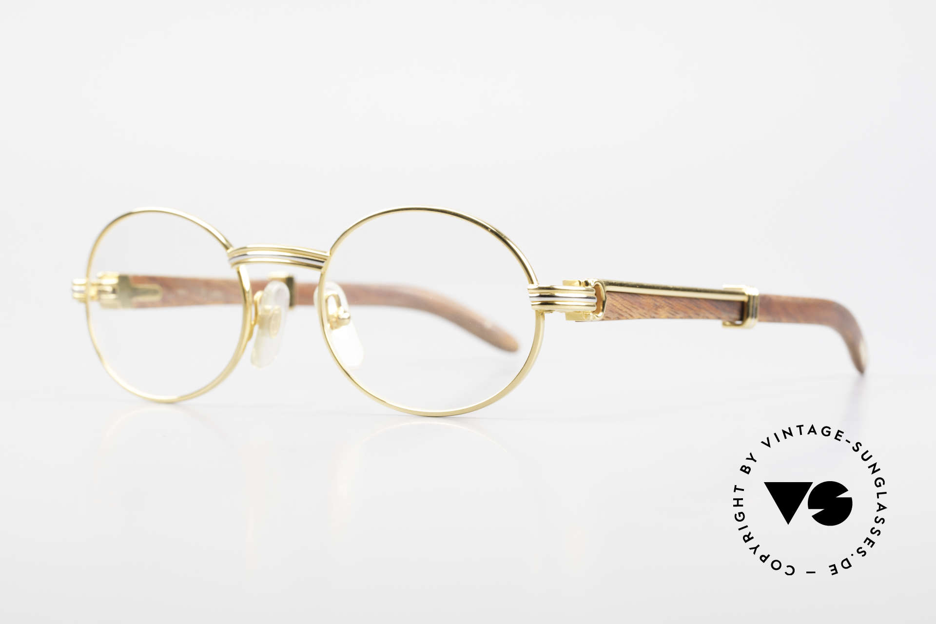 Glasses Cartier Giverny Oval Wood 