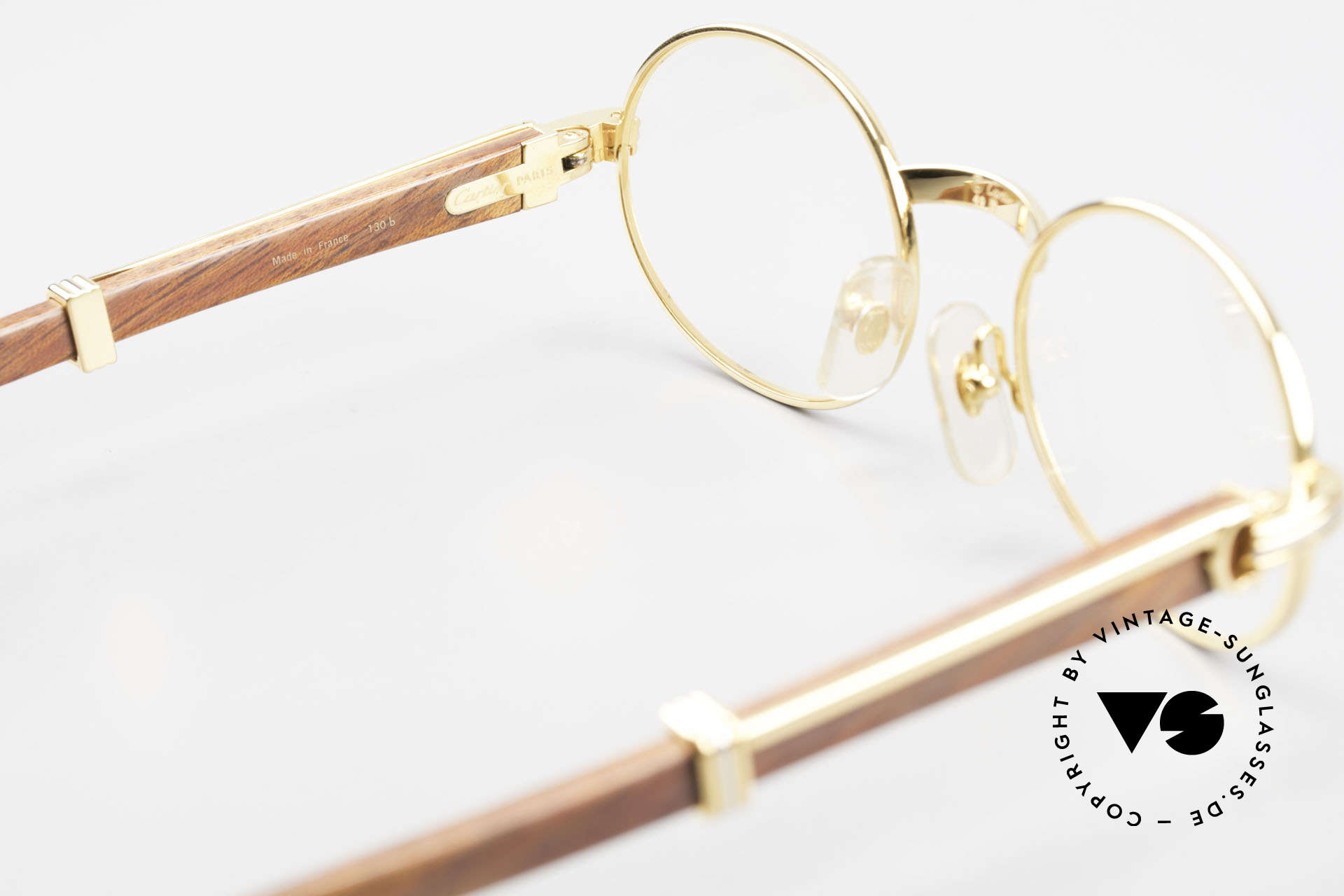 Glasses Cartier Giverny Oval Wood 