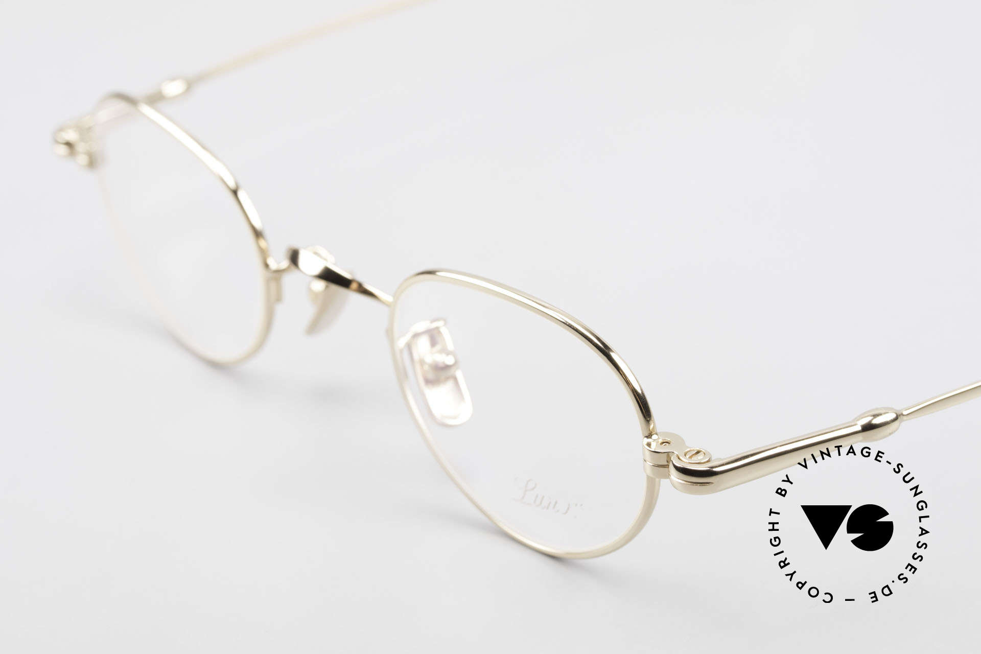 Glasses Lunor V 103 Timeless Gold Plated Glasses