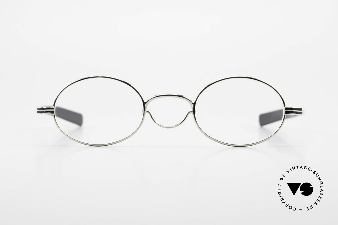 Lunor Swing A 33 Oval Swing Bridge Vintage Glasses, well-known for the "W-bridge" & the plain frame designs, Made for Men and Women