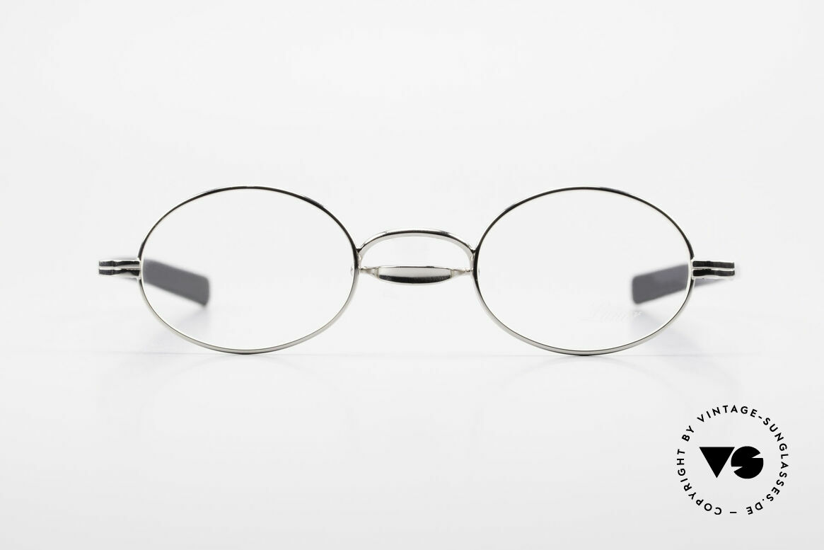 Lunor Swing A 33 Oval Swing Bridge Vintage Glasses, swing bridge = homage to the antique glasses from 1900, Made for Men and Women