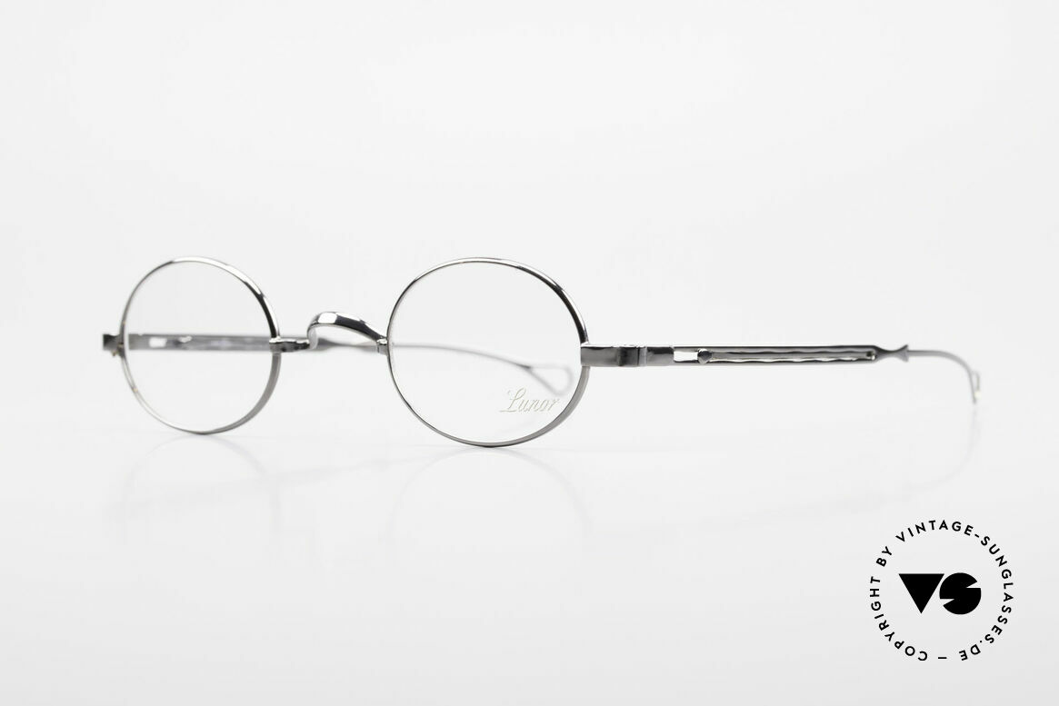 Lunor I 22 Telescopic Oval Frame Extendable Arms, well-known for the "W-bridge" & the plain frame designs, Made for Men and Women