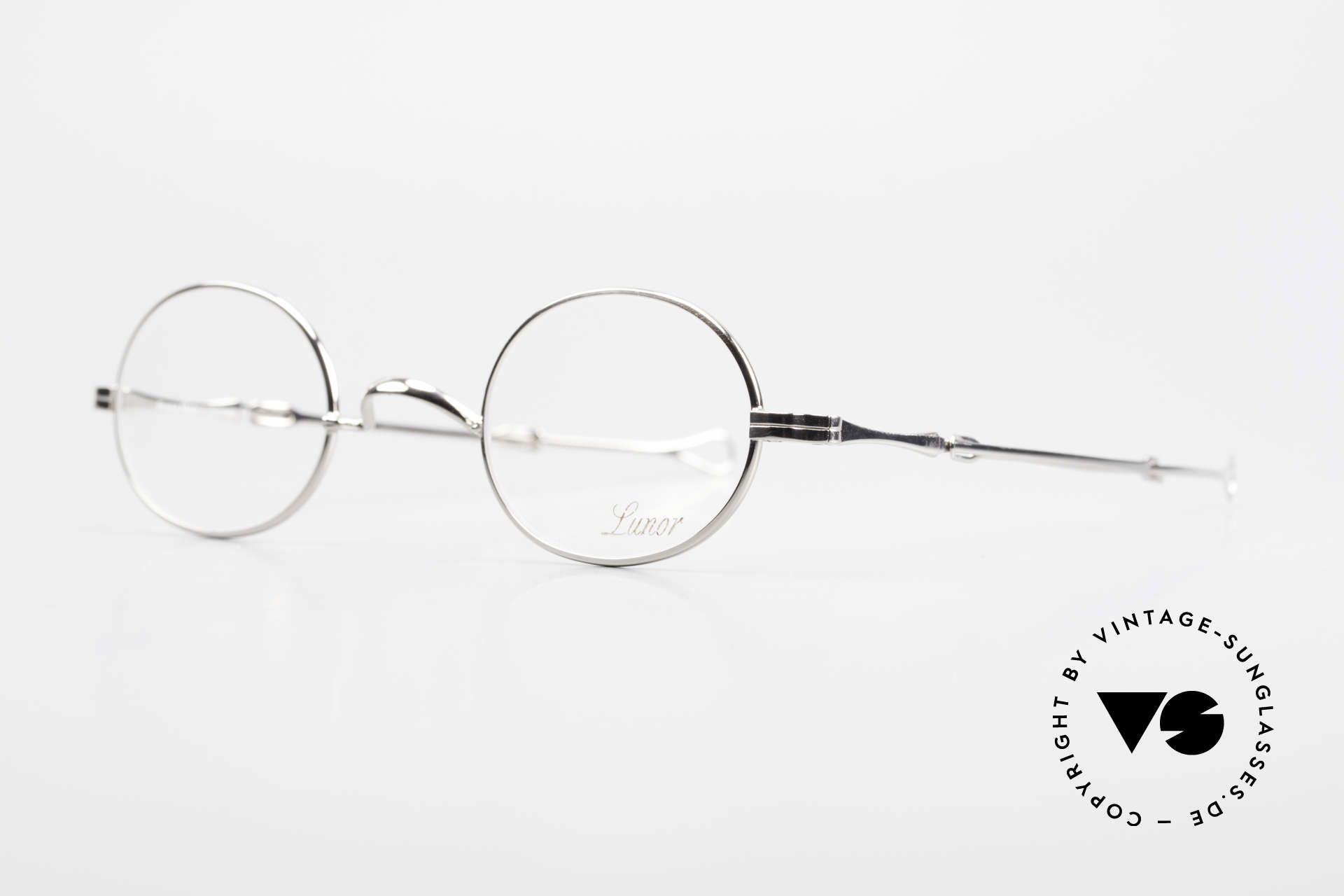 Glasses Lunor I 10 Telescopic Oval Eyeglasses Slide Temples