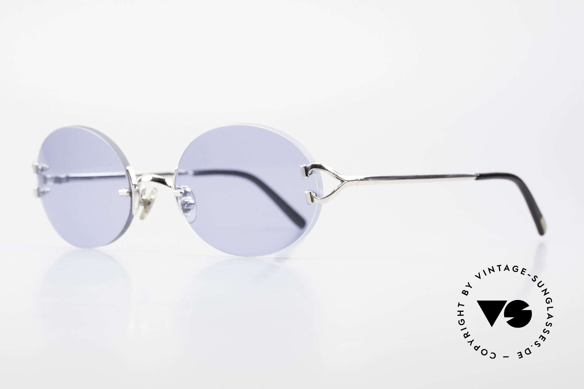 oval rimless sunglasses