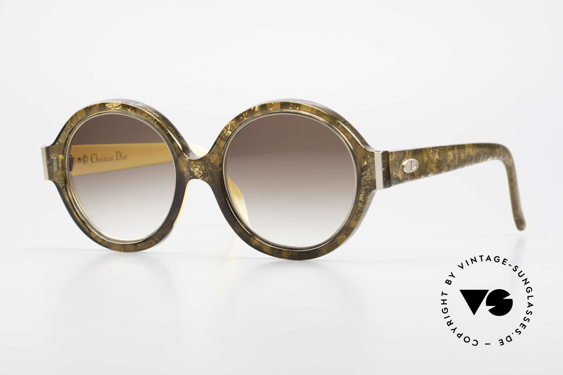 Sunglasses Christian Dior 2446 Round 80's Sunglasses Ladies