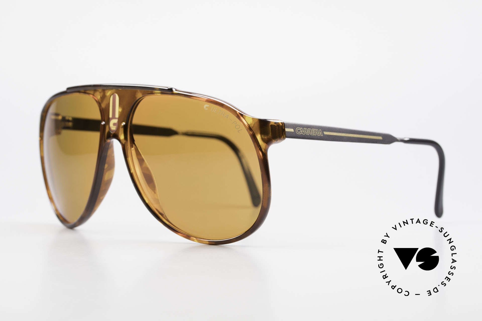 Carrera 5424 80's Sunglasses Polarized Lens, combination of "Sport Performance" & aviator style, Made for Men