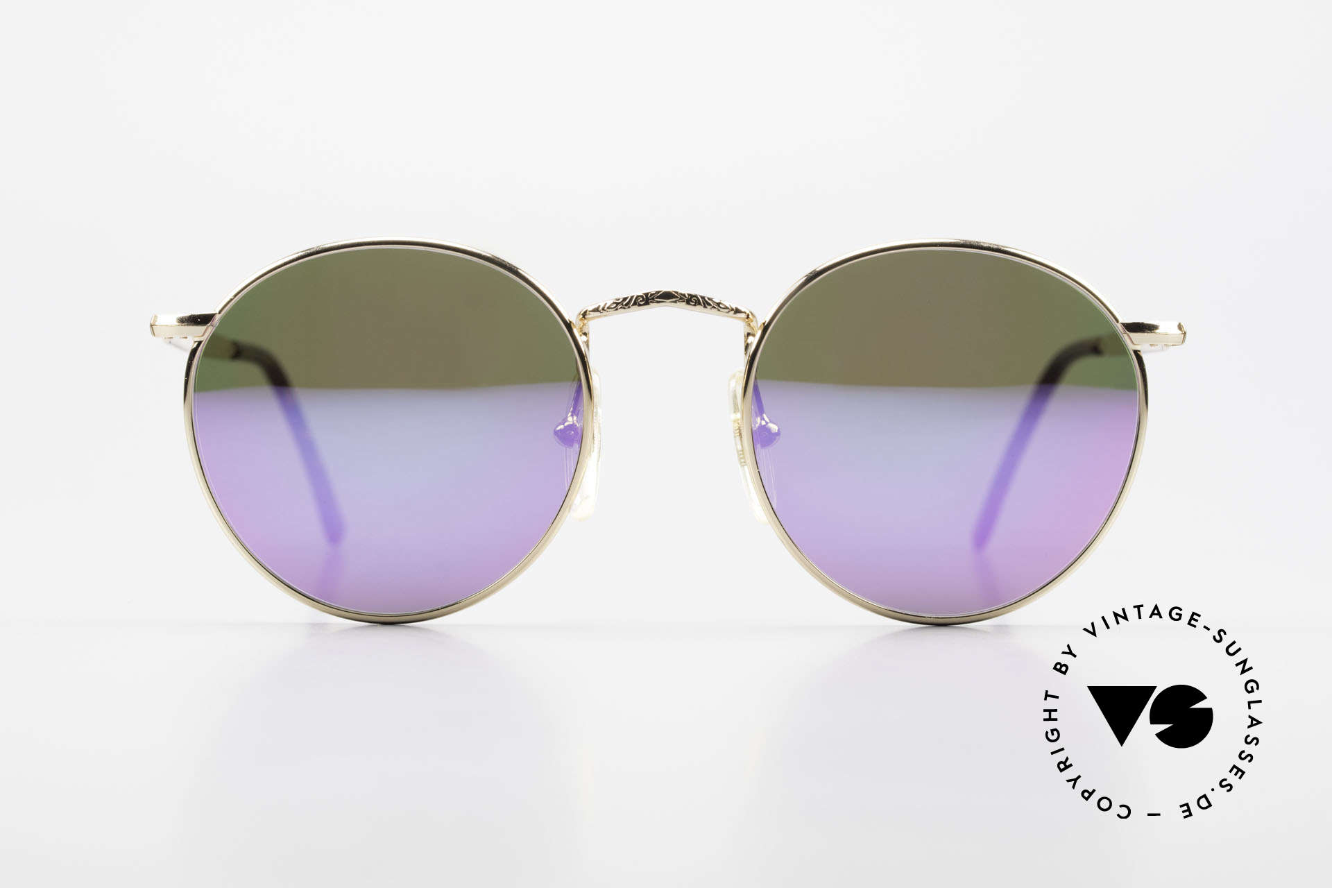 John Lennon - Imagine With Pink Mirrored Sun Lenses, model 'IMAGINE': panto sunglasses in small 49mm size, Made for Men and Women