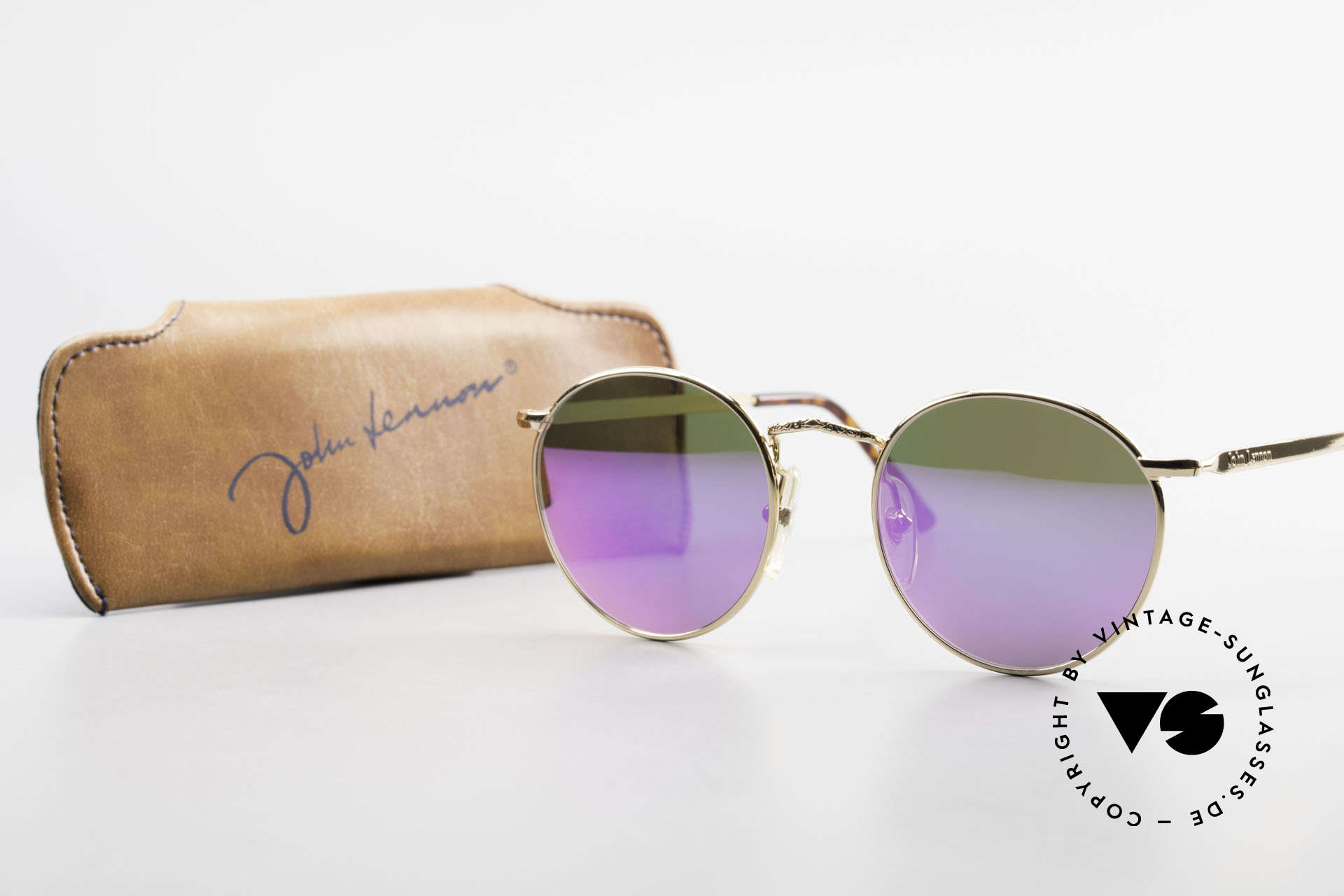 John Lennon - Imagine With Pink Mirrored Sun Lenses, Size: small, Made for Men and Women