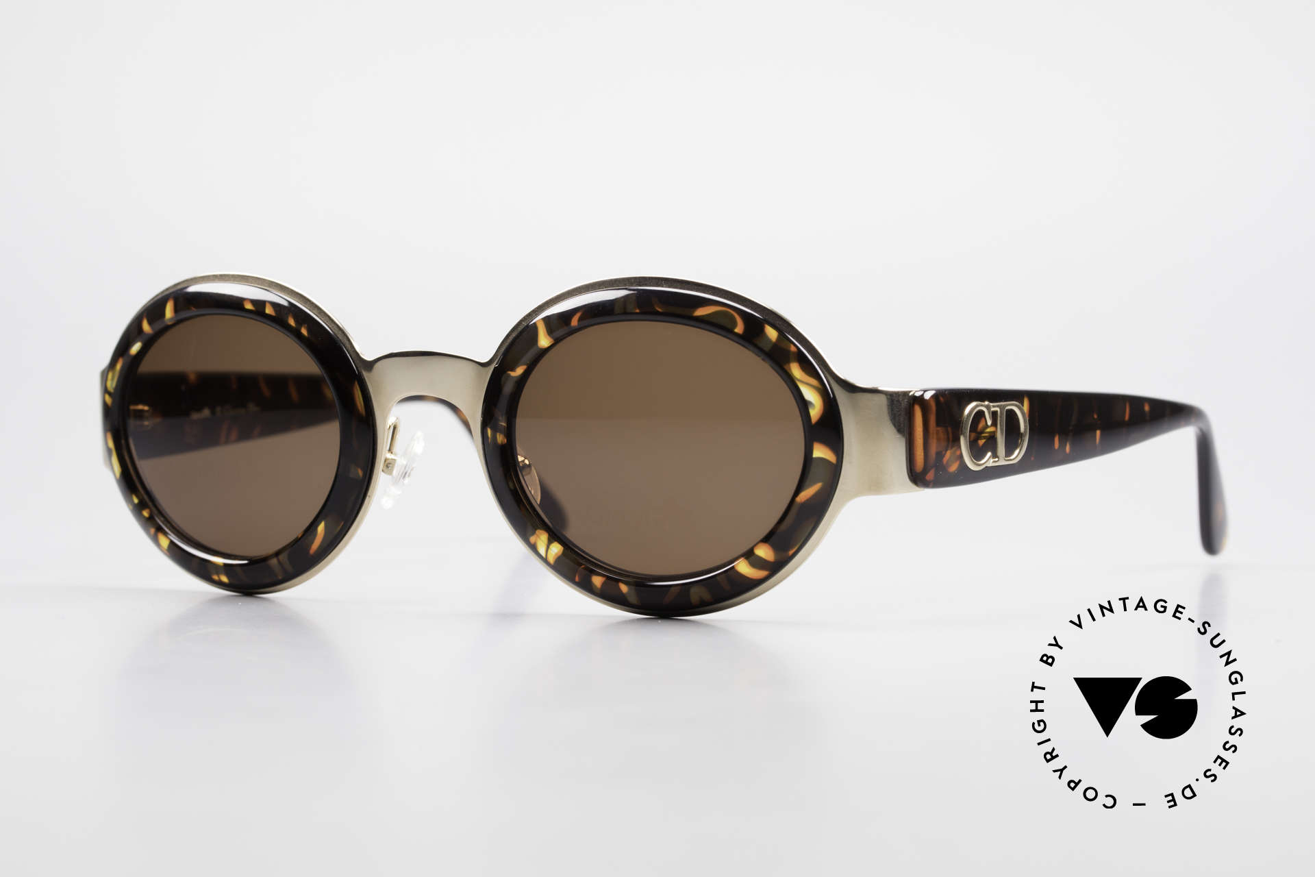 Christian Dior 2037 Round Ladies Sunglasses 90's, round CHRISTIAN DIOR ladies designer sunglasses, Made for Women