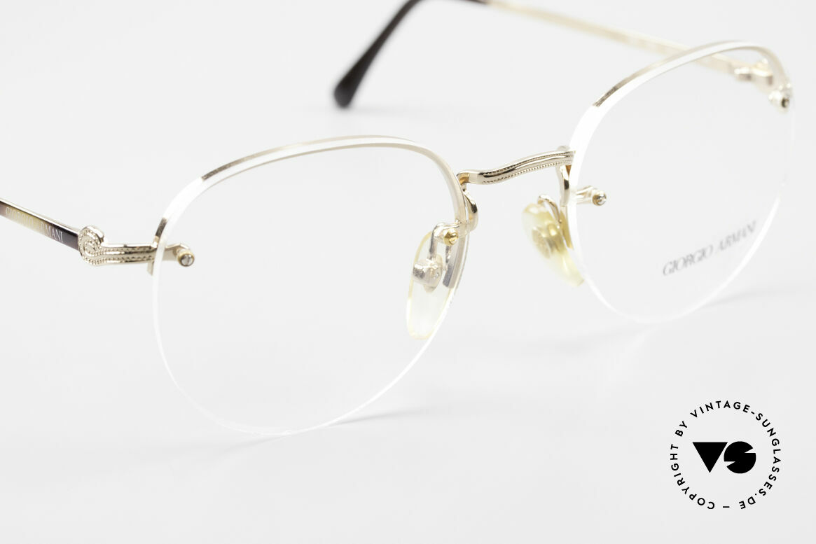 Giorgio Armani 161 Rimless Vintage Eyeglasses 80s, NO RETRO EYEGLASSES, but true 1980's commodity, Made for Men and Women