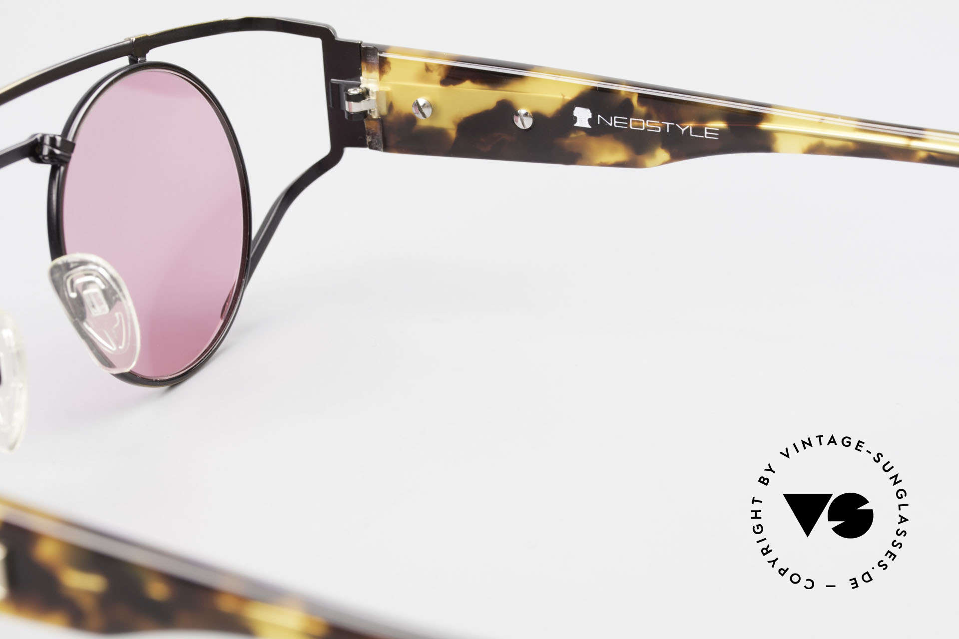 Neostyle Superstar 1 Steampunk Sunglasses Pink, Size: medium, Made for Men and Women