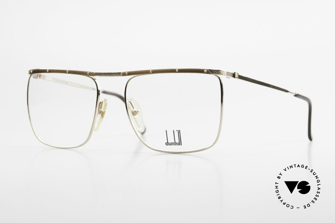 Dunhill 6056 Genuine Horn Trims 80's Frame, Alfred Dunhill luxury eyeglass-frame from 1988, Made for Men