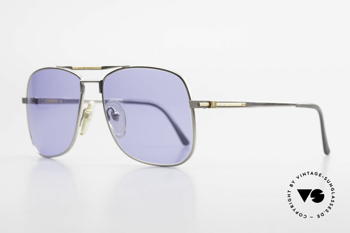 Dunhill 6038 18kt Gold Titanium 80s Shades, manufacturing costs in 1986 = 120,- DM (app. 75 USD), Made for Men