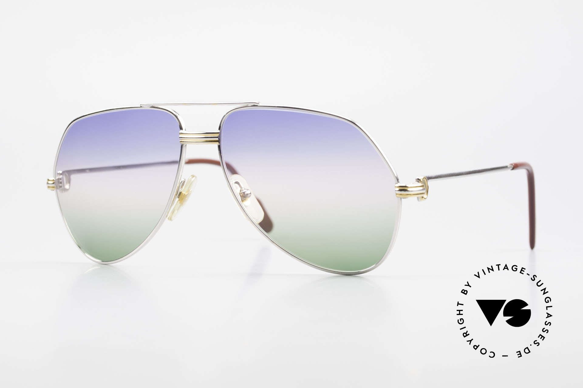 Cartier Vendome LC - M Platinum 80's Shades Aviator, Vendome = the most famous eyewear design by CARTIER, Made for Men