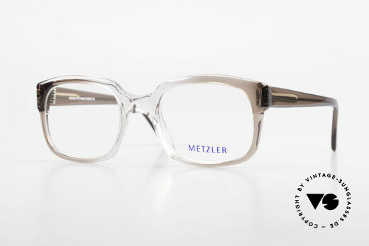 Metzler 7665 Small 80's Old School Eyeglasses Details