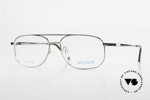 Metzler 1678 Titan Glasses 90's Men's Frame Details