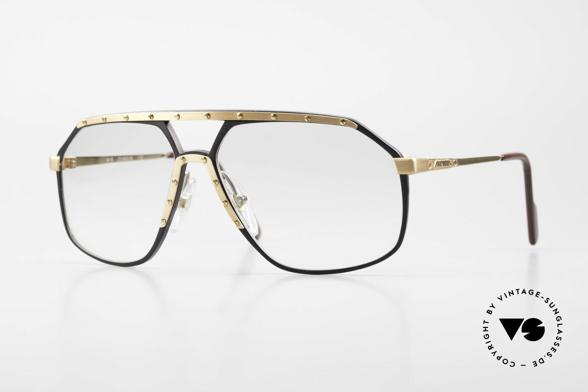 Alpina M6 80's Glasses Light Tinted Lens, legendary Alpina M6 vintage designer sunglasses, Made for Men