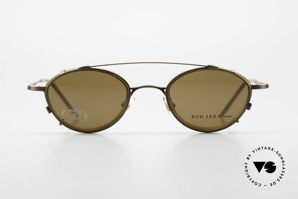Koh Sakai KS9832 Vintage Glasses With Clip On, Koh Sakai, BADA and OKIO have been one distribution, Made for Men and Women