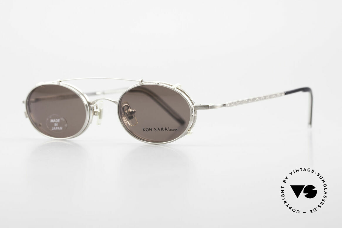 Koh Sakai KS9781 Vintage Metal Glasses Clip On, 1997 designed in Los Angeles; produced in Sabae (Japan), Made for Men and Women