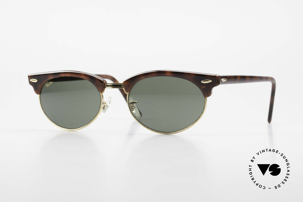 Ray Ban Clubmaster Oval 80's Bausch & Lomb Original, old original 1980's sunglasses by RAY-BAN, USA, Made for Men and Women