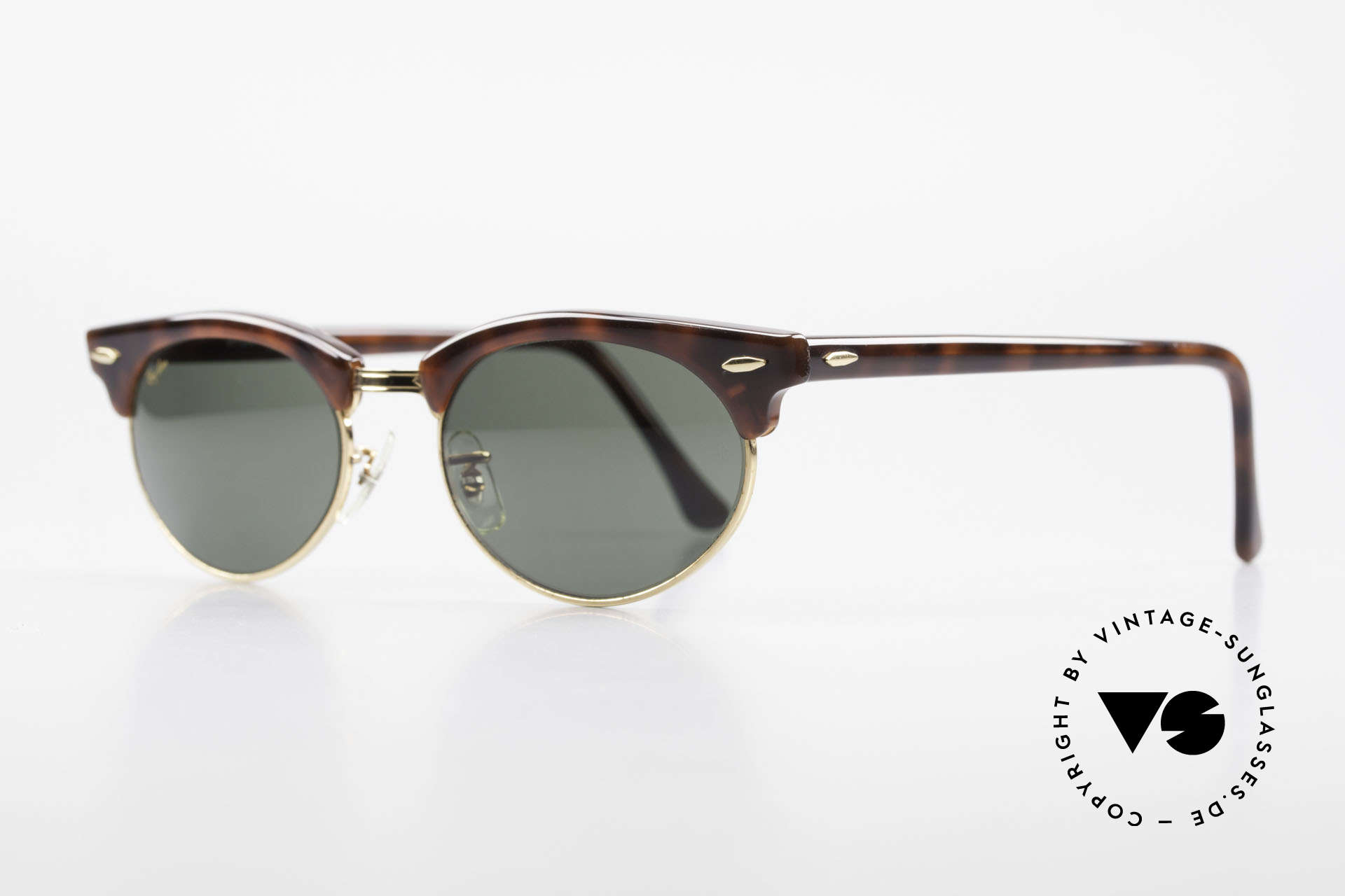 Ray Ban Clubmaster Oval 80's Bausch & Lomb Original, Bausch&Lomb G15 quality lenses; 100% UV prot., Made for Men and Women