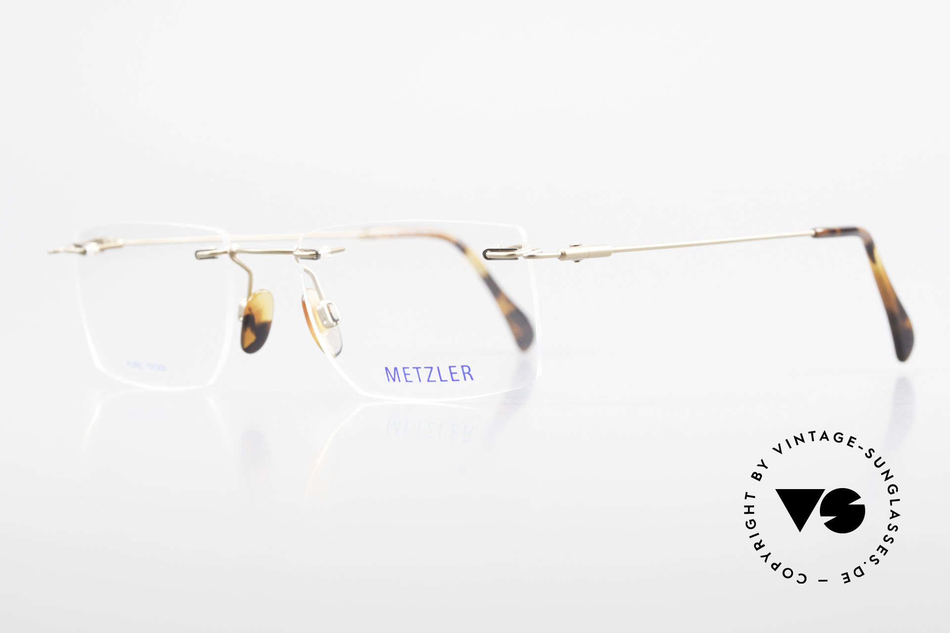 Metzler 1484 Rimless Vintage Glasses Titan, top-notch quality and very pleasant to wear; lightweight, Made for Men