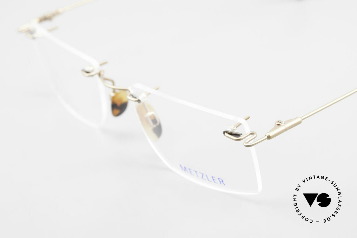 Metzler 1484 Rimless Vintage Glasses Titan, never worn, NOS (like all our rare METZLER eyeglasses), Made for Men