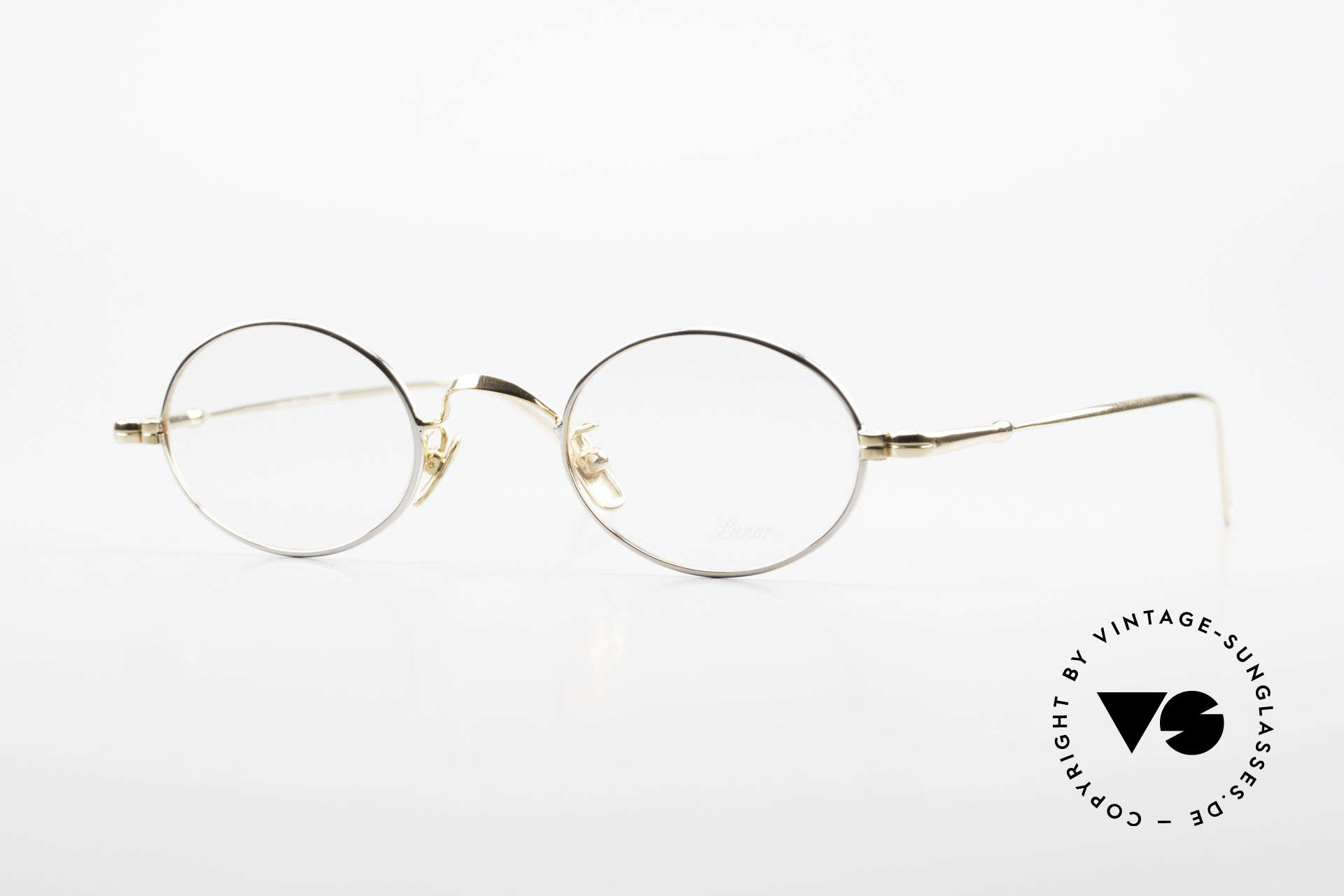 Lunor V 100 Oval Vintage Glasses Bicolor, LUNOR: honest craftsmanship with attention to details, Made for Men and Women