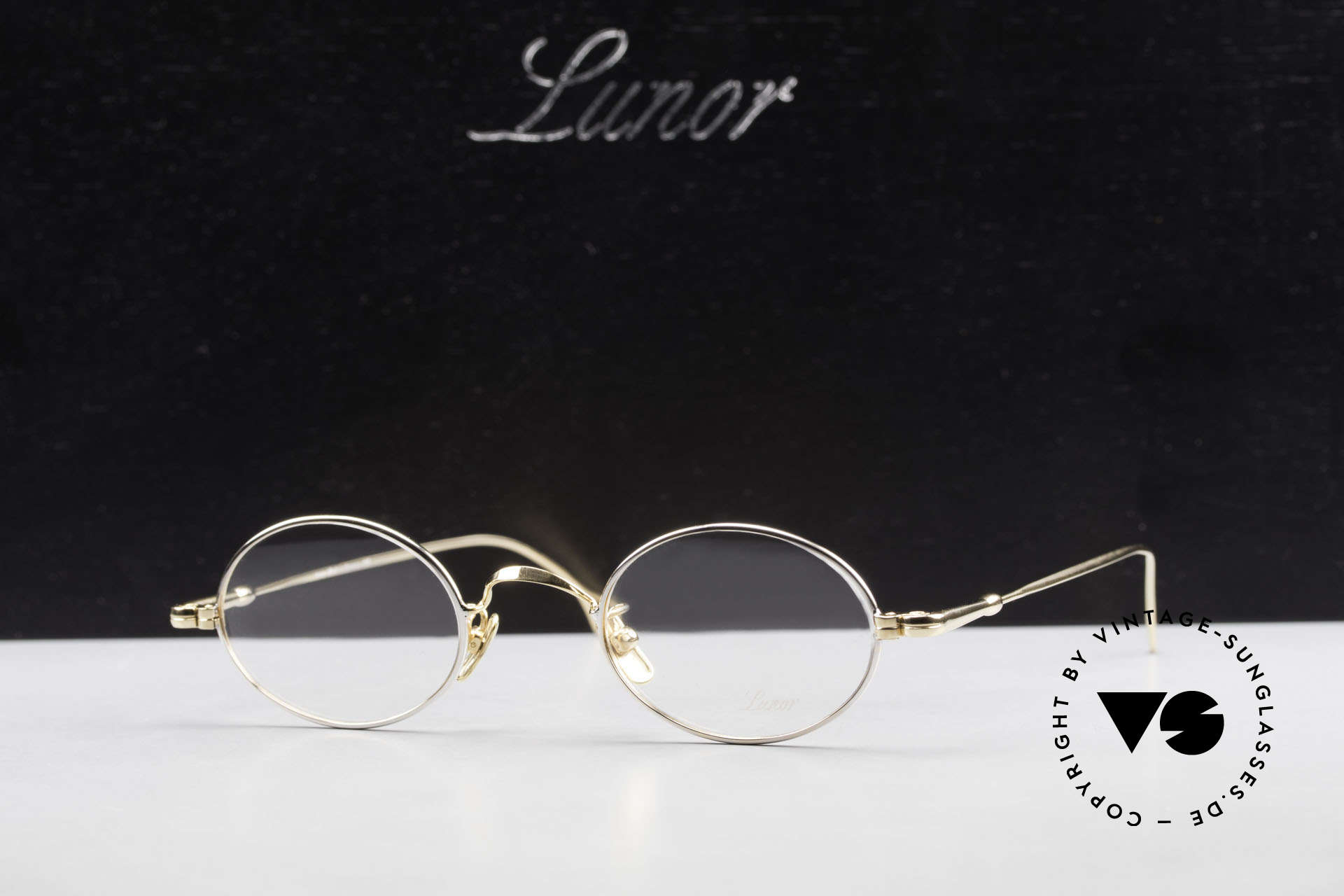 Lunor V 100 Oval Vintage Glasses Bicolor, Size: medium, Made for Men and Women