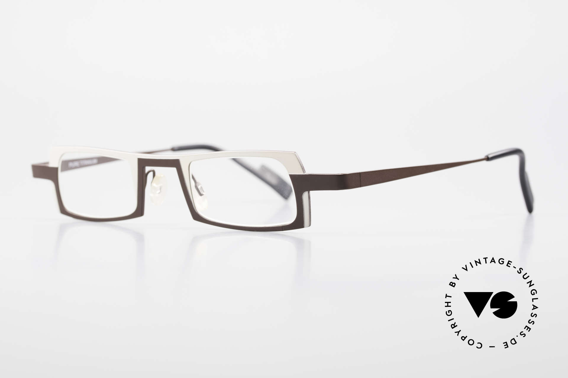 Theo Belgium Wimsey Square Men's Glasses Titanium, lightweight & very comfortable, pure TITANIUM frame, Made for Men