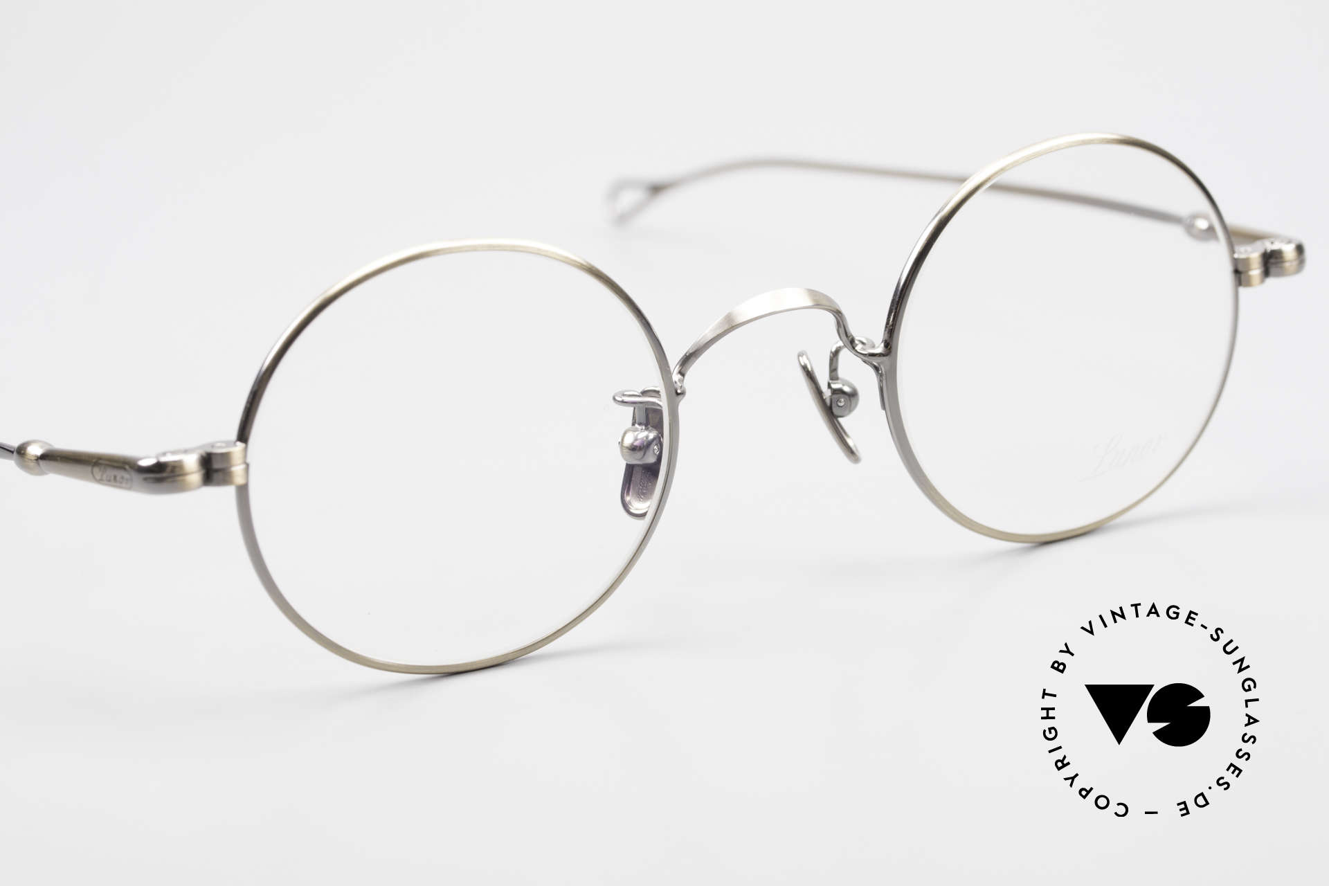Lunor V 110 Round Lunor Glasses Vintage, from the 2011's collection, but in a well-known quality, Made for Men and Women
