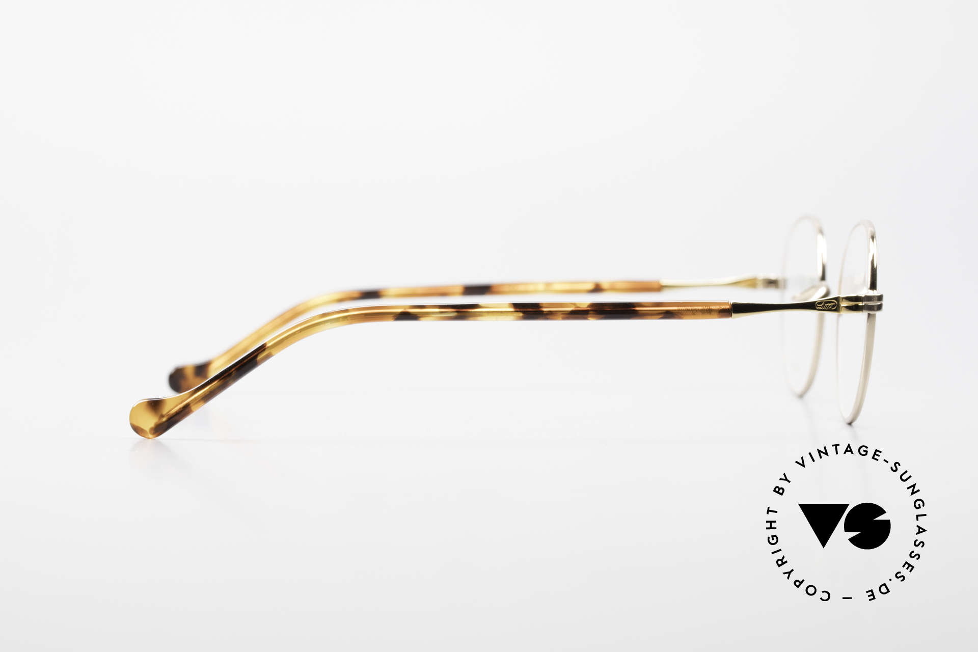 Lunor II A 22 Round Lunor Specs Gold Plated, NO RETRO EYEGLASSES; but a luxury vintage ORIGINAL, Made for Men and Women