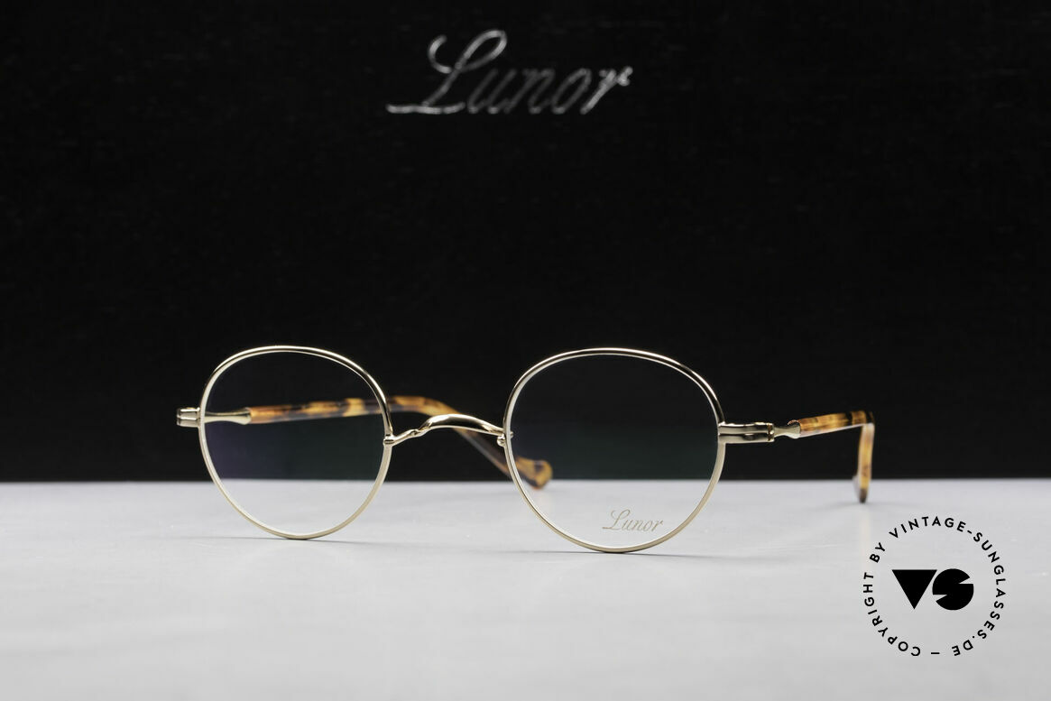 Lunor II A 22 Round Lunor Specs Gold Plated, Size: small, Made for Men and Women